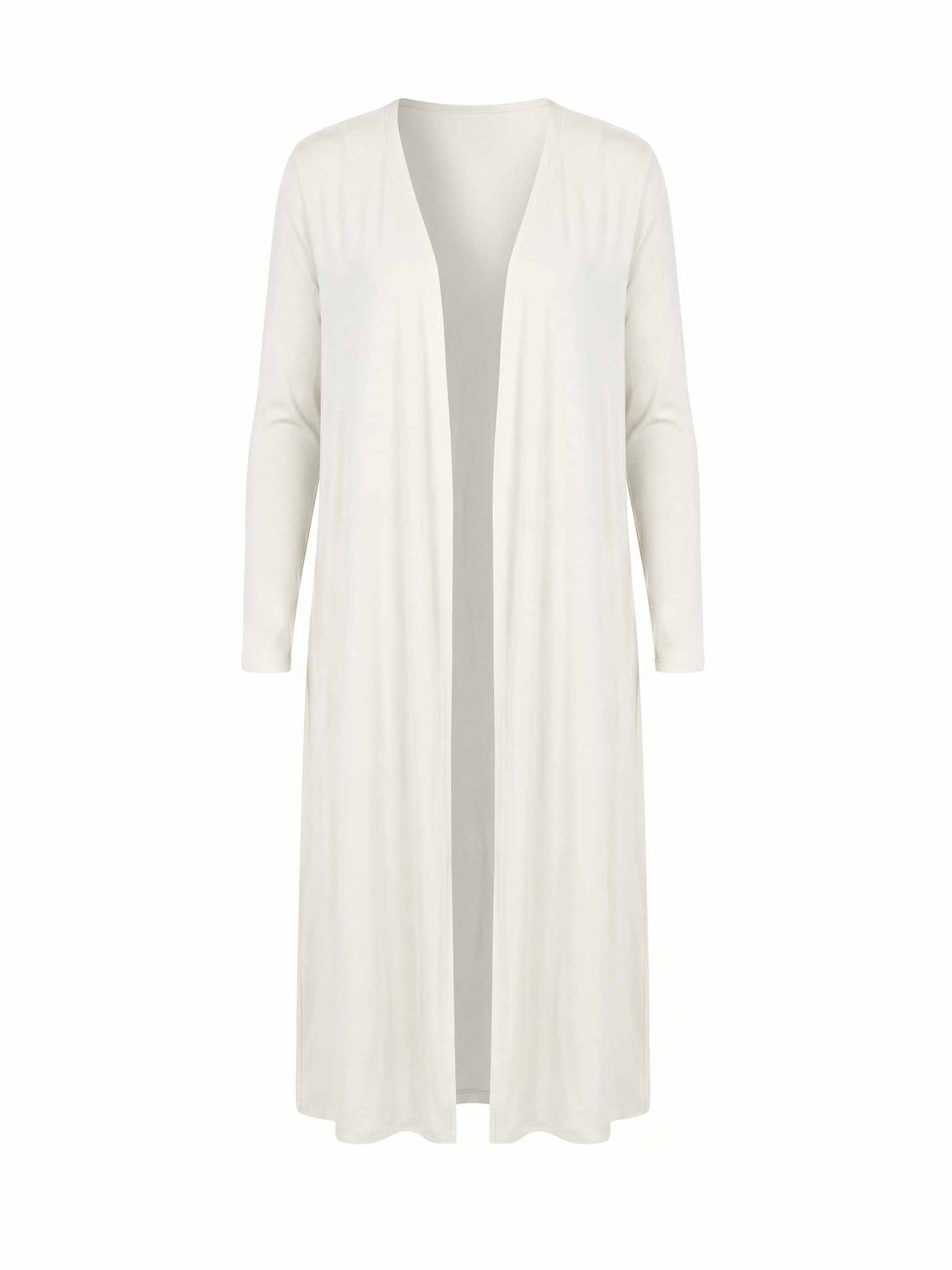 Modal Longline Cardigan - Soft White