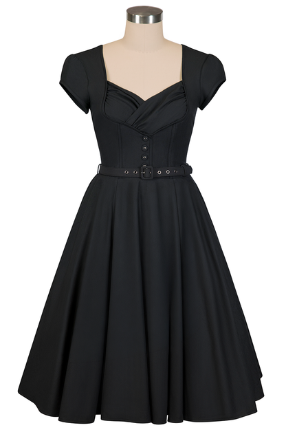 Office Affair Button Front Dress