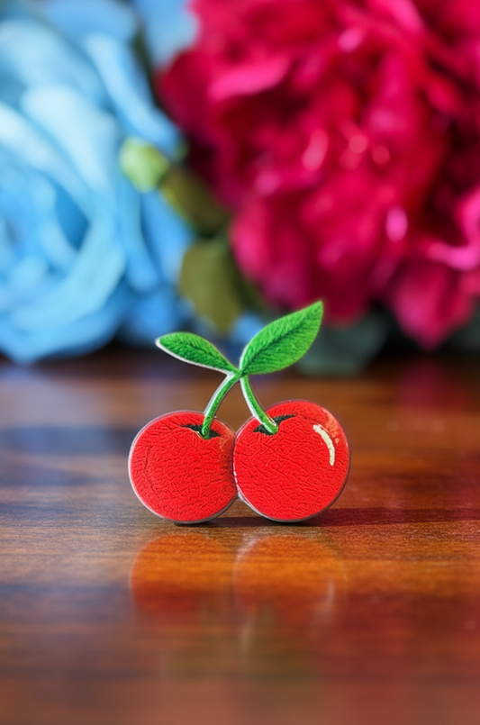 Cherry Bomb Follies Brooch (Cherries)