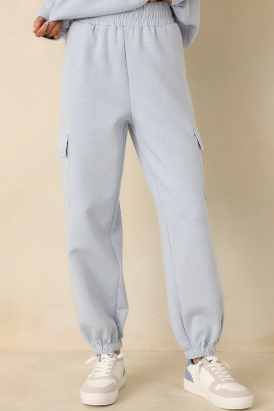 Track Record Light Heather Blue Jogger Sweatpants