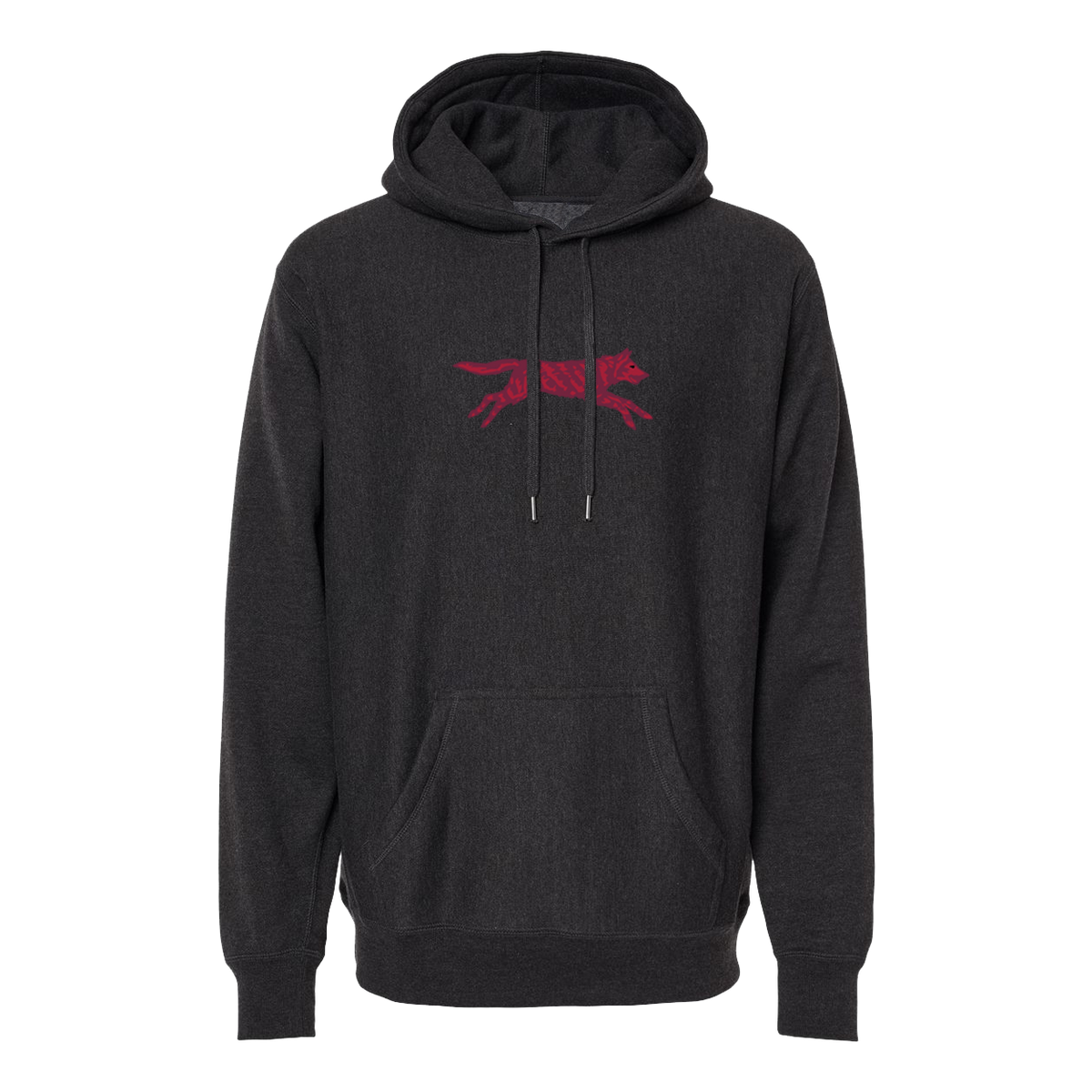 Crimson Wolf Fireside Hoodie