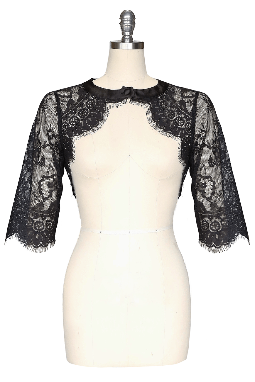 D'Amour Lace Shrug (Black)