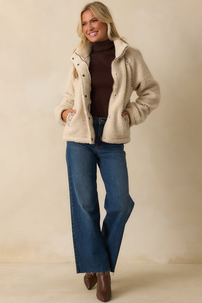 Thread & Supply Ivory Sherpa Denver Jacket