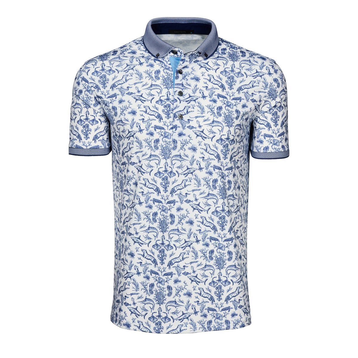 Coral Curiosities Short Sleeve Polo