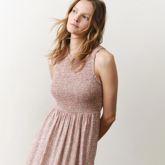 Marine Layer Darcy Smocked Maxi Dress