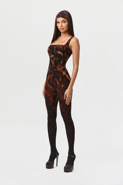 Bare Body Tortoise Closed Toe Legging