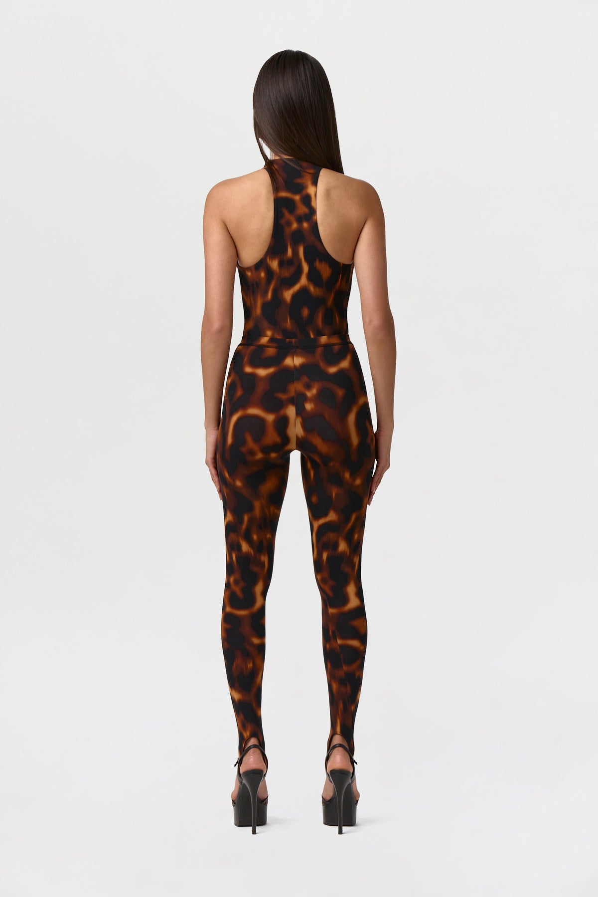 Naked Print Stirrup Legging Petite