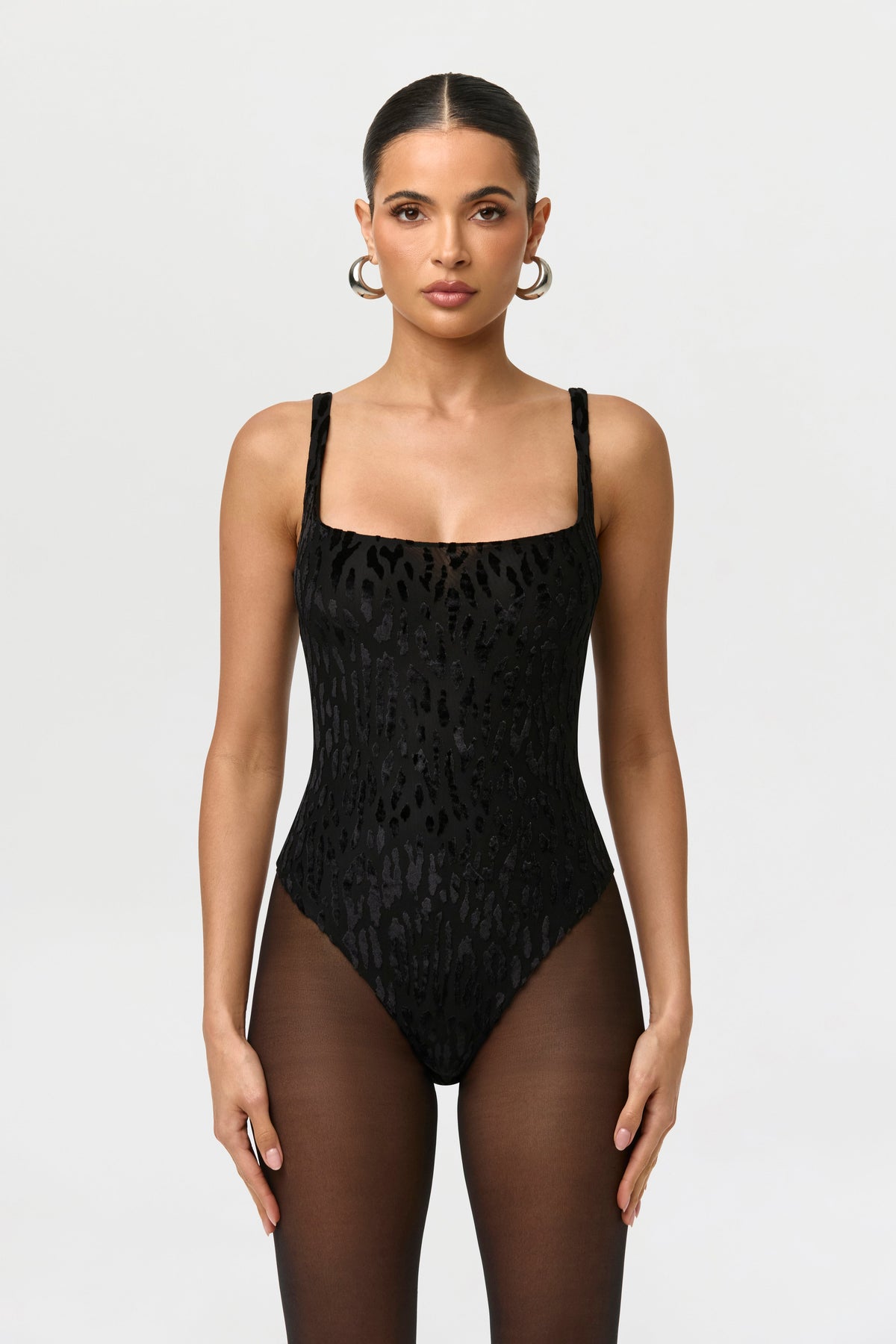 Burnout Scoop Tank Bodysuit