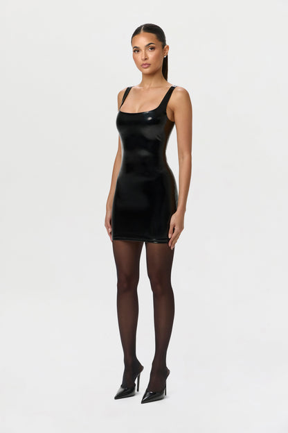 Vinyl Tank Mini Dress