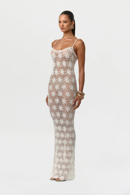 Knit Crochet Maxi Dress