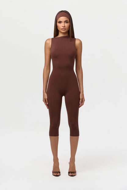 Naked Sleeveless Capri Jumpsuit