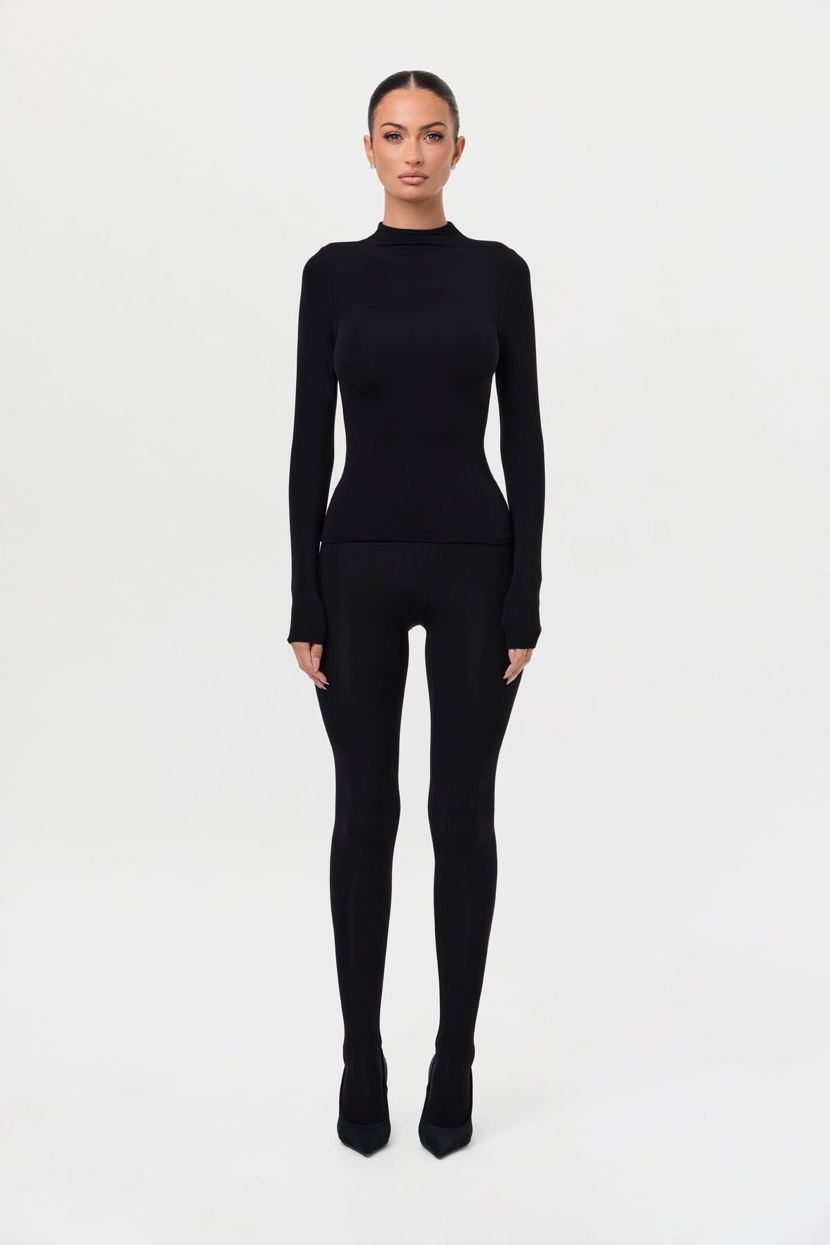 Naked Mock Neck Top
