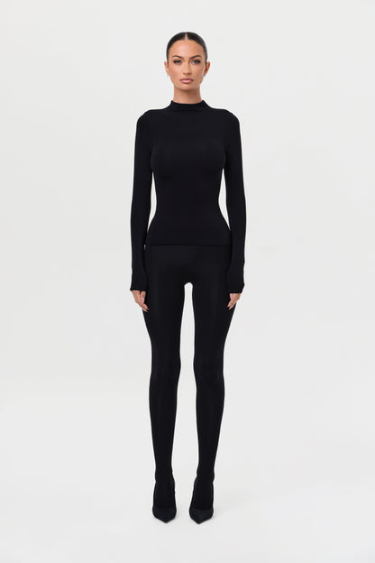 Naked Mock Neck Top