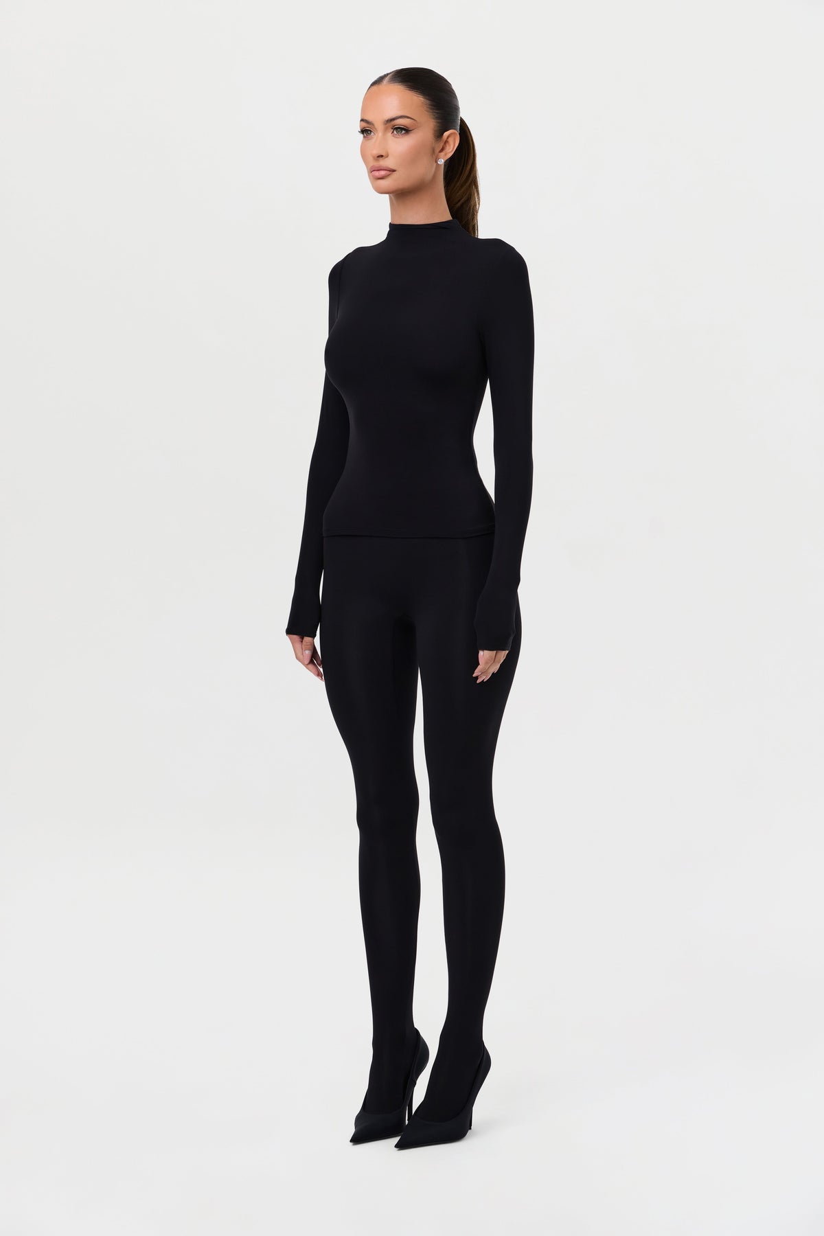 Naked Mock Neck Top