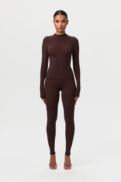 Naked Mock Neck Top