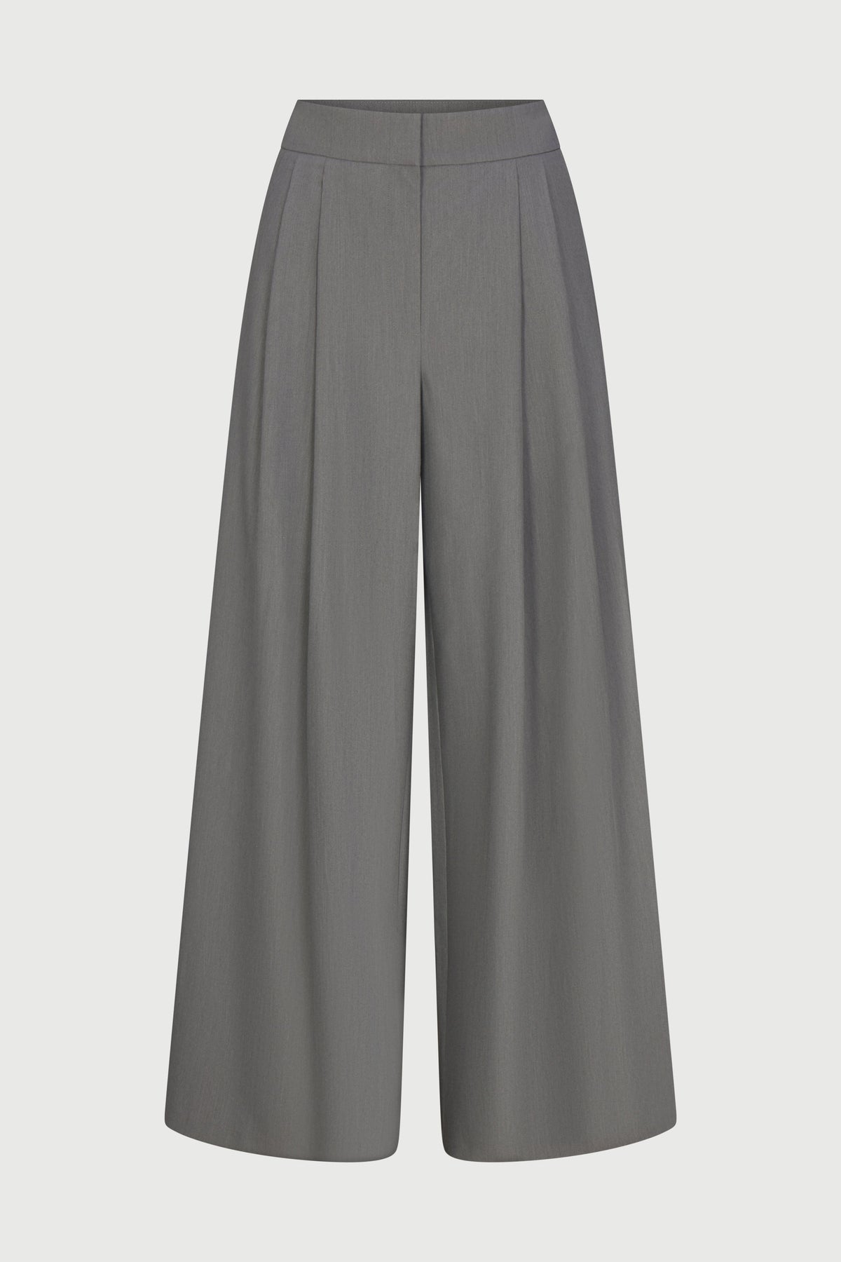 Suiting Pleated Wide-Leg Pant