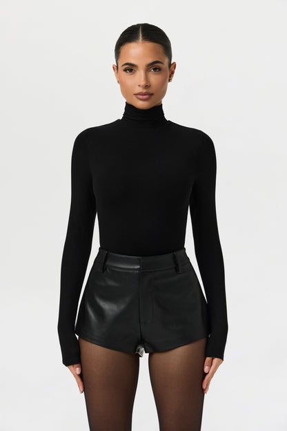 Vegan Leather Hot Pants