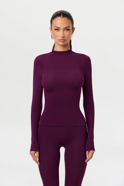 Naked Mock Neck Top