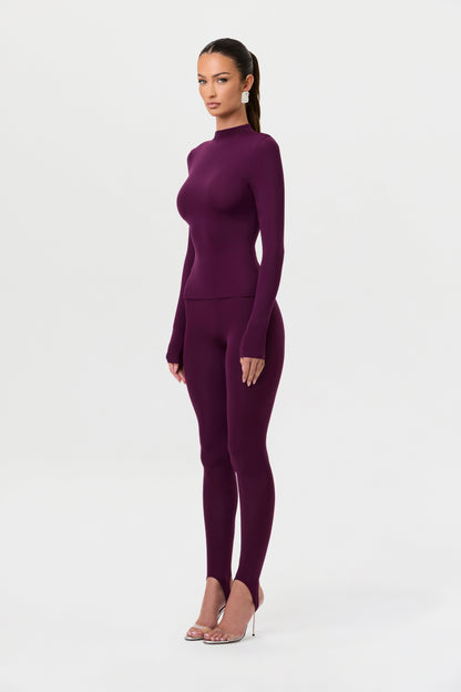 Naked Mock Neck Top