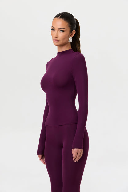 Naked Mock Neck Top
