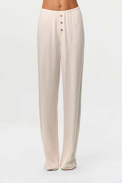Linen Button Lounge Pants