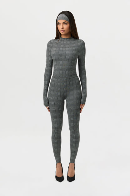 Naked Print Stirrup Legging Petite