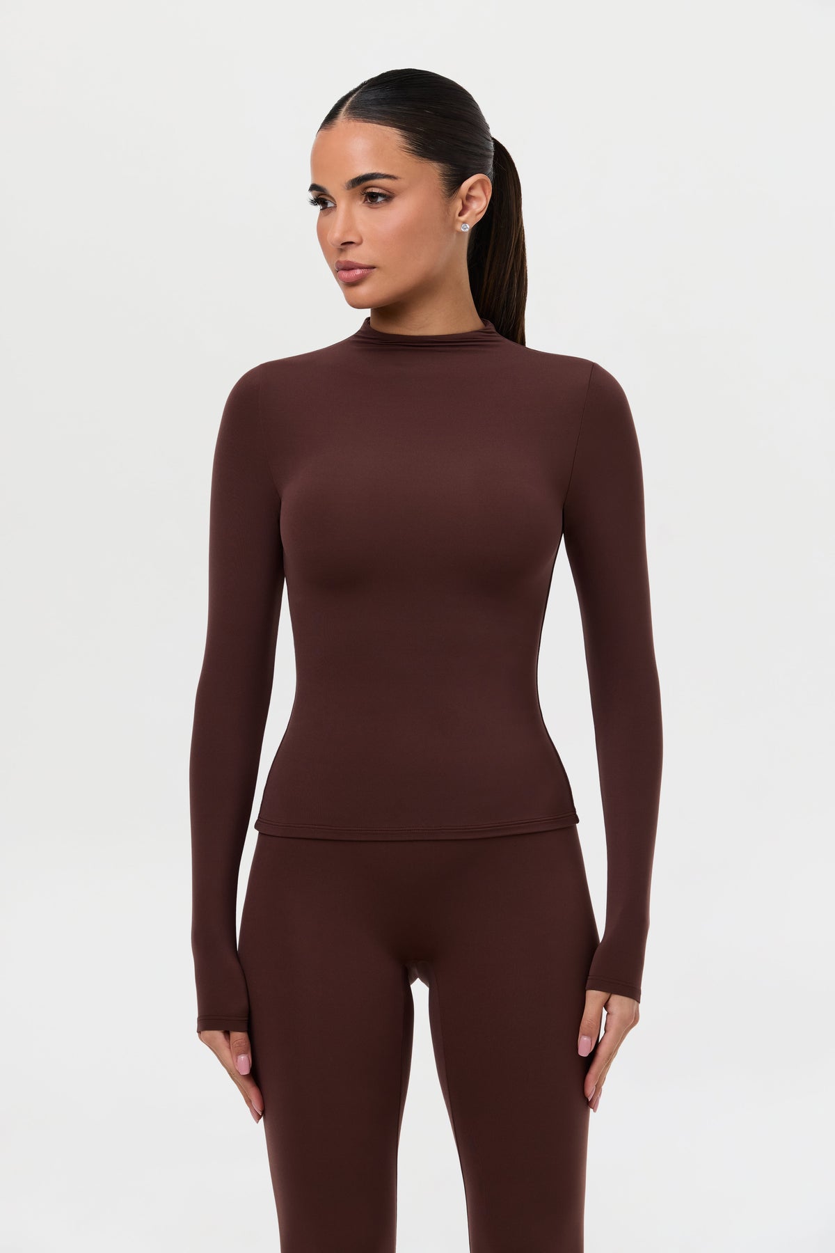Naked Mock Neck Top