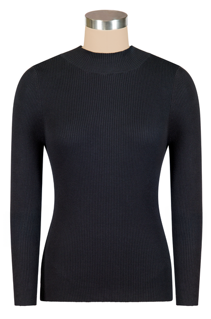 TurtleNeck Knit Top (Black)