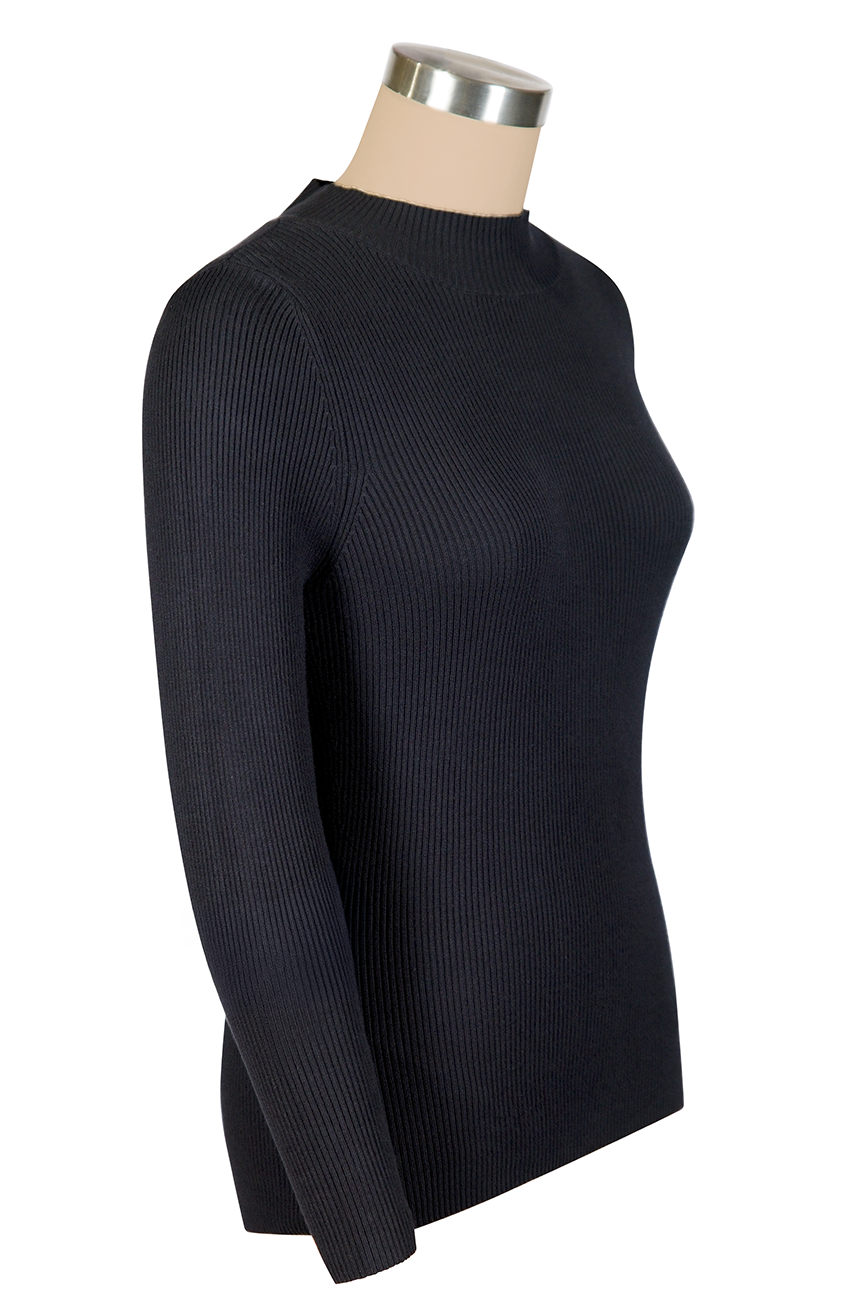 TurtleNeck Knit Top (Black)