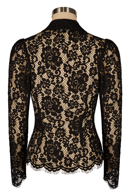 Venice Lace Blouse (Black)
