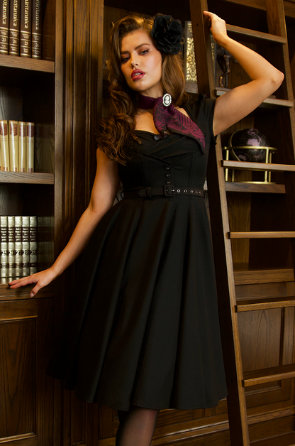 Office Affair Button Front Dress