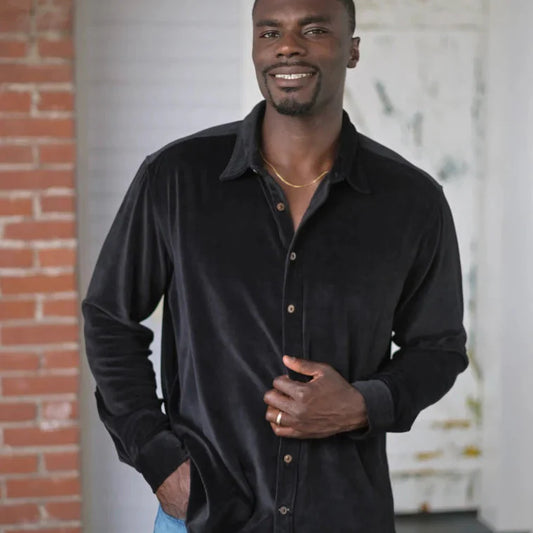 One World Brothers Midnight Velvet Shirt