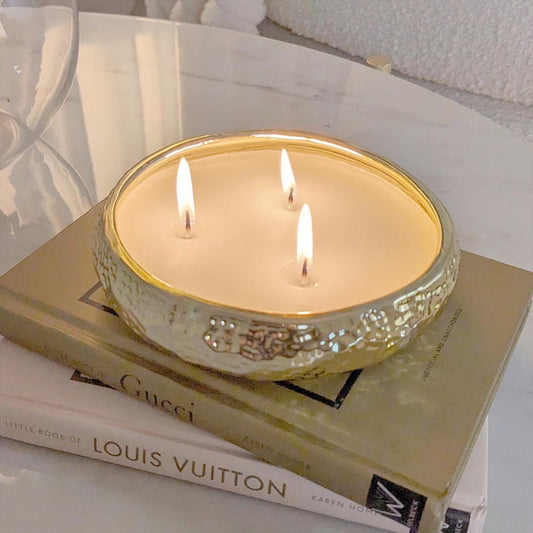 Aeolian 3 Wick Light Gold Candle Fragrance