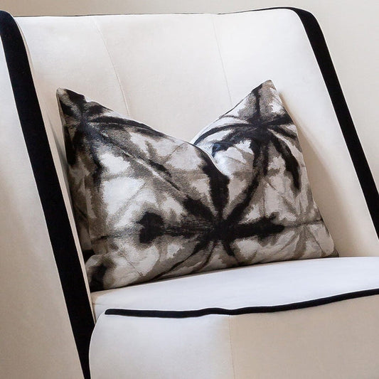 Arizona Black & Grey Print Bolster Cushion - 50 x 35cm Cushion