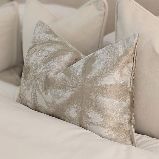 Arizona Cream & Nude Print Bolster Cushion - 50 x 35cm Cushion