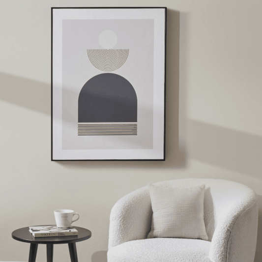 Art Deco Black & Gold Framed Wall Art Accessories