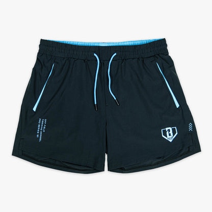 Baseball Lifestyle 101 Youth Pro Series Shorts V2 Apparel Baseball Lifestyle 101 Black/Light Blue Youth Small