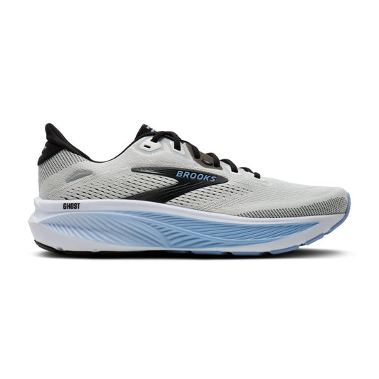 Brooks Men's Ghost 18 Footwear Brooks White/Black/Open Air-172 7.5 Medium-D