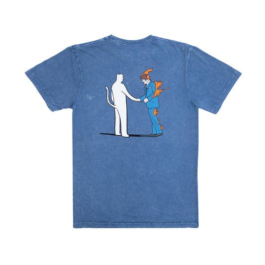 RipNDip Burn Tee (Blue Mineral Wash)