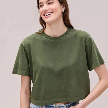 Richer Poorer Women's Relaxed Crop Tee