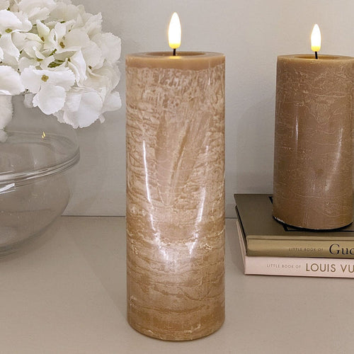 Caramel Realistic LED Candle - 20cm Fragrance