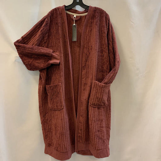 Cardigan: Ribbed Fuzzy Duster