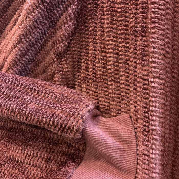Cardigan: Ribbed Fuzzy Duster