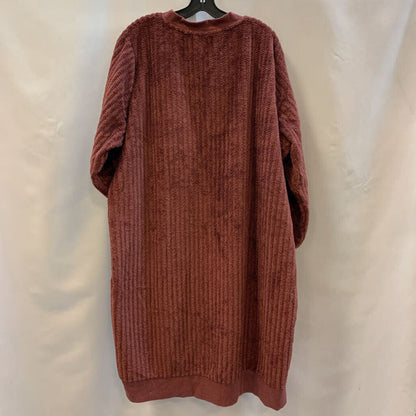 Cardigan: Ribbed Fuzzy Duster