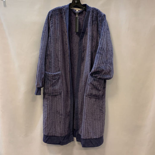 Cardigan: Ribbed Heathered Duster