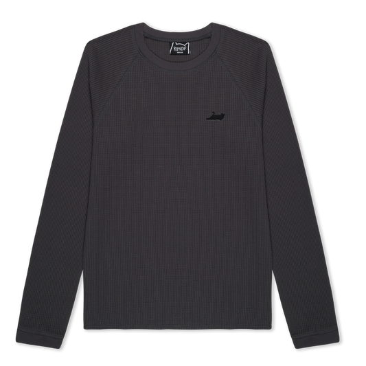 RIPNDIP Castanza Waffle Knit Long Sleeve (Charcoal)