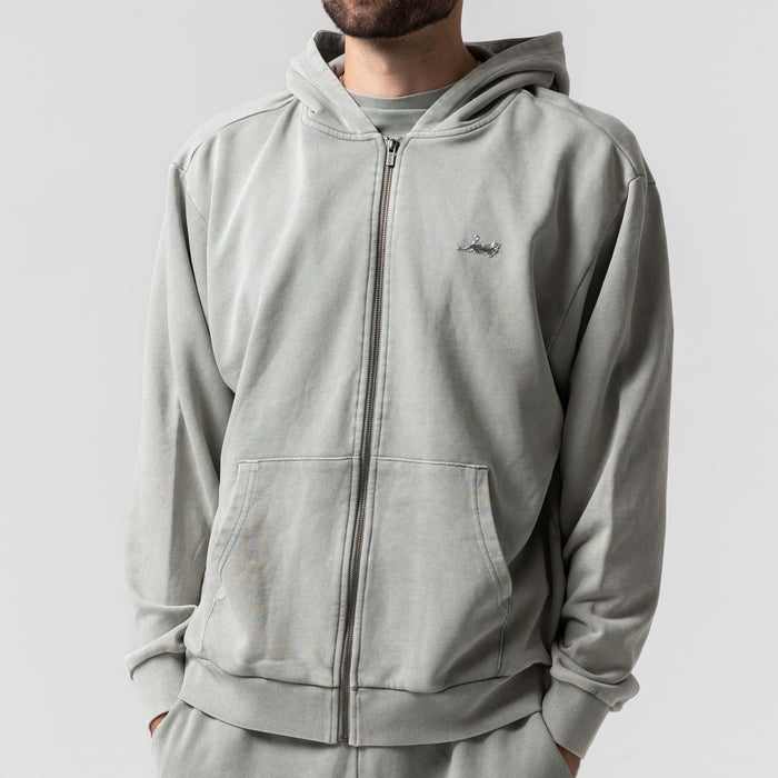 RIPNDIP Castanza Zip Up Hoodie (Sage Vintage Wash)