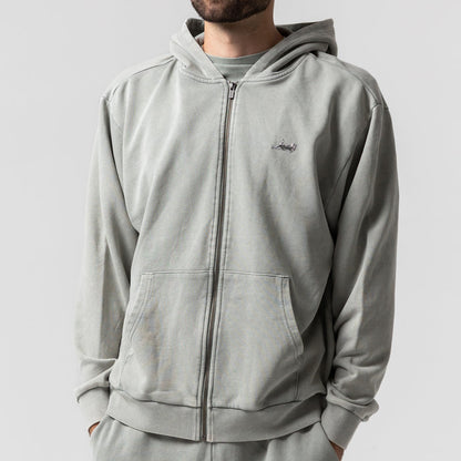 RIPNDIP Castanza Zip Up Hoodie (Sage Vintage Wash)