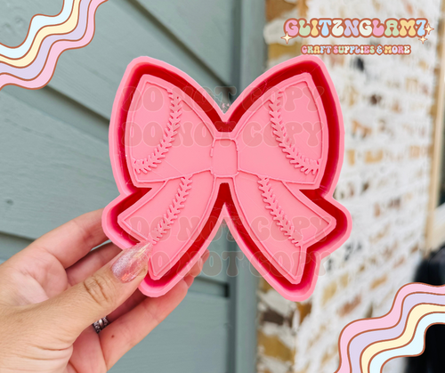 Coquette Baseball Bow Silicone Mold
