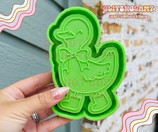 Coquette Goose w/ Plain Rain Boots(  STYLE 1 ) Silicone Mold